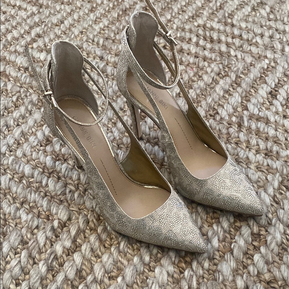 Elegant Women's Silver & Gold Heels